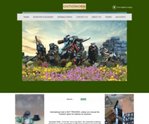Oathswornminiatures.co.uk(Oathsworn) Screenshot
