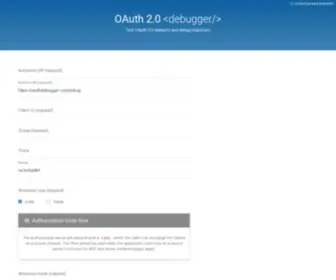 Oauthdebugger.com(Oauthdebugger) Screenshot