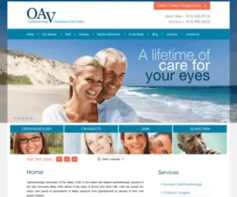 Oaveyes.com(Ophthalmology Encino CA) Screenshot