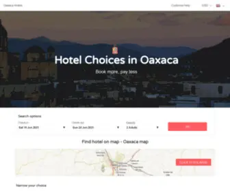 Oaxaca-Hotels.com(Oaxaca hotels & apartments) Screenshot