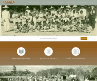 Oaxacaeneltiempo.org(Oaxaca en el Tiempo) Screenshot