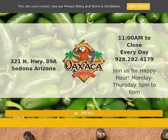 Oaxacarestaurant.com(Oaxaca Restaurant in Sedona) Screenshot