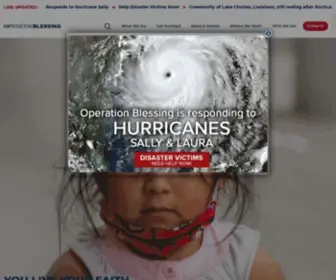 OB.org(Operation Blessing International is a 501(c)(3)) Screenshot