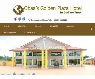 Obaasgoldenplazahotel.com(Obaa's Golden Plaza Hotel) Screenshot