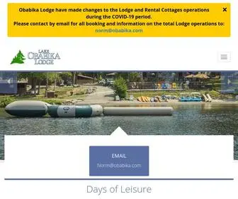 Obabika.com(Lake Obabika Lodge) Screenshot