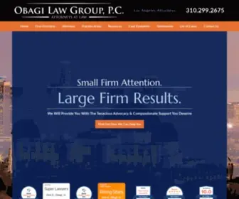 Obagilaw.com(Los Angeles Employment Lawyer) Screenshot