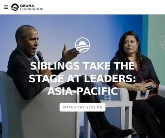 Obama.org(The Obama Foundation) Screenshot
