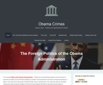 Obamacrimes.com(Obama Crimes) Screenshot