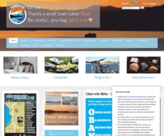 Oban.org.uk(Oban tourism information and accommodation) Screenshot