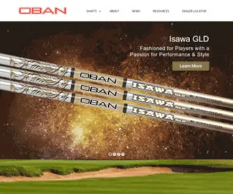 Obanshafts.com(OBAN Shafts) Screenshot