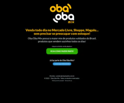 Obaobamix.com.br(Oba Oba Mix) Screenshot