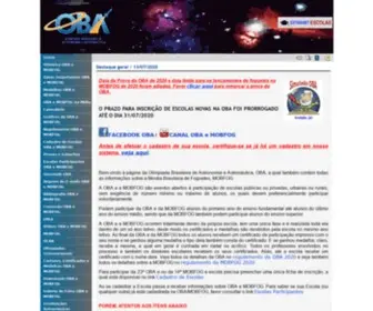 Oba.org.br(Olimpíada brasileira de astronomia) Screenshot