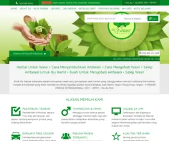 Obatherbalwasirmanjur.com(KLINIK DE NATURE) Screenshot