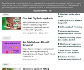 Obatterbaik.com(Adalah situs yang membahas tips seputar kesehatan) Screenshot