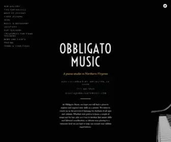 Obbligatomusic.com(Obbligato Music) Screenshot