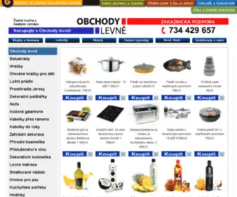 Obchodylevne.cz(Obchodylevne) Screenshot