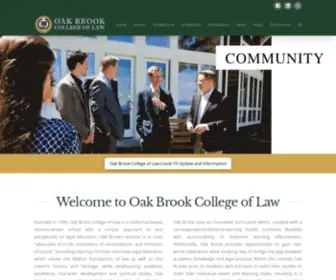 OBCL.edu(Oak Brook College) Screenshot