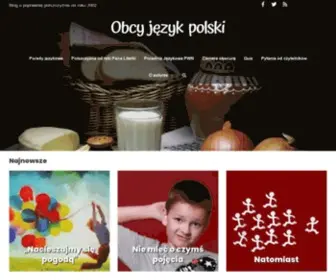 Obcyjezykpolski.pl(Obcy) Screenshot