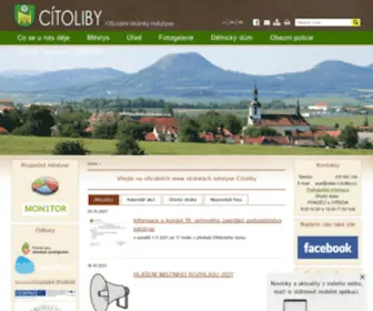 Obec-Citoliby.cz(Městys Cítoliby) Screenshot