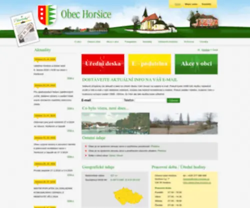 Obec-Horsice.cz(Vítejte) Screenshot