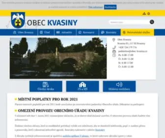 Obec-Kvasiny.cz(Obec Kvasiny) Screenshot