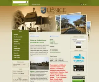 Obec-Lisnice.cz(Obec Líšnice) Screenshot