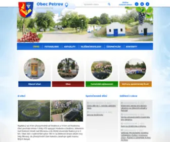 Obec-Petrov.cz(Obec Petrov) Screenshot