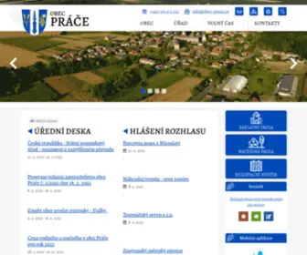 Obec-Prace.cz(Práče) Screenshot