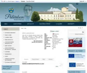 ObecPalarikovo.sk(Obec) Screenshot