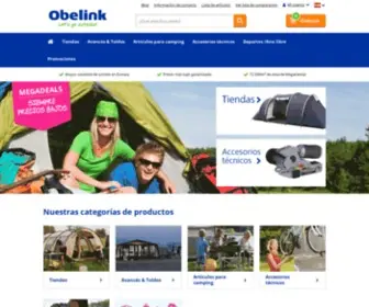 Obelink.es(Megatienda de artículos de camping y viajes) Screenshot