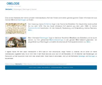 Obelode.com(Juergen Obelode) Screenshot