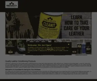 Obenaufs.com(Quality Leather Conditioning) Screenshot