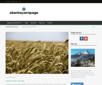 Oberbayernpage.de(Willkommen) Screenshot