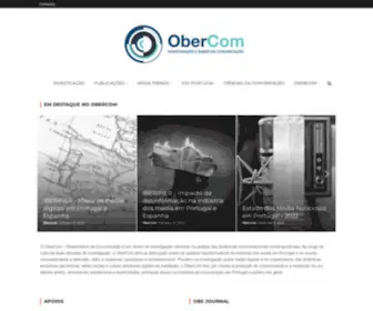 Obercom.pt(Investigação e Saber em Comunicação) Screenshot