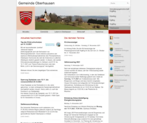 Oberhausen-OBB.de(Gemeinde Oberhausen) Screenshot