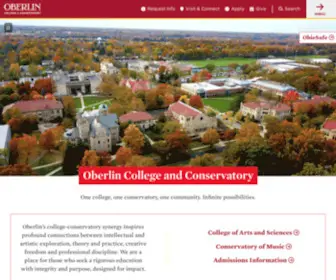 Oberlin.edu(Oberlin College and Conservatory) Screenshot
