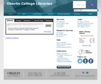 Oberlinlibstaff.com(Oberlin College Library Staff Site) Screenshot