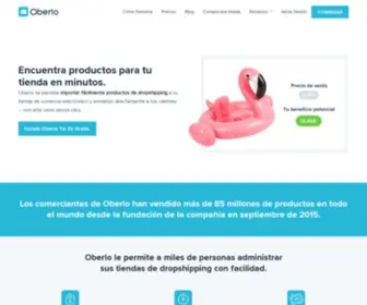 Oberlo.com.co(Dropshipping con Oberlo) Screenshot