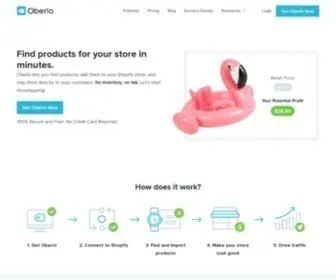 Oberlo.com(Where Self Made is Made) Screenshot