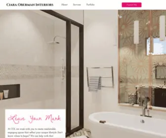 Obermaninteriors.com(A unique interior design and decorating business) Screenshot