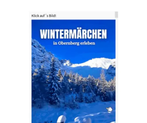 Obernberger-See.com(Entdecke den Obernberger See ️✔️ geheimer See zwischen Innsbruck & Südtirol) Screenshot