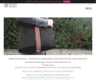 Oberondesign.com(Leather Journal and Notebooks) Screenshot