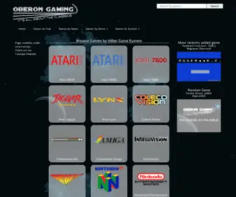 Oberongaming.com(Oberon Gaming) Screenshot