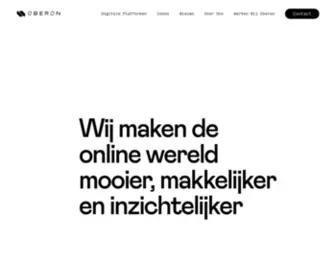 Oberon.nl(Online platformen op maat) Screenshot