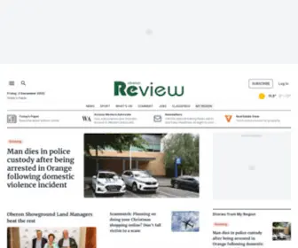 Oberonreview.com.au(Oberon news) Screenshot