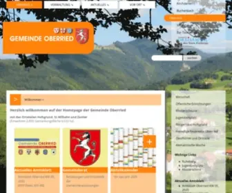 Oberried.de(Offizielle Homepage der Gemeinde Oberried im Schwarzwald&period) Screenshot