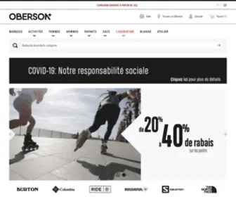 Oberson.com(Ski) Screenshot
