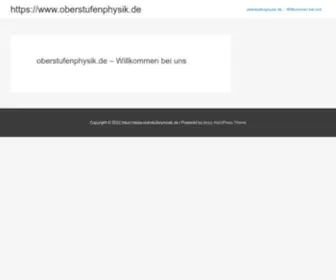 Oberstufenphysik.de(Physik) Screenshot