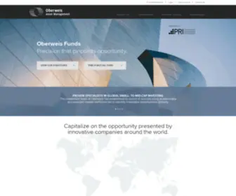 Oberweisfunds.com(Oberweis Asset Management) Screenshot