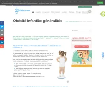 Obesite-Enfant.com(Obésité) Screenshot